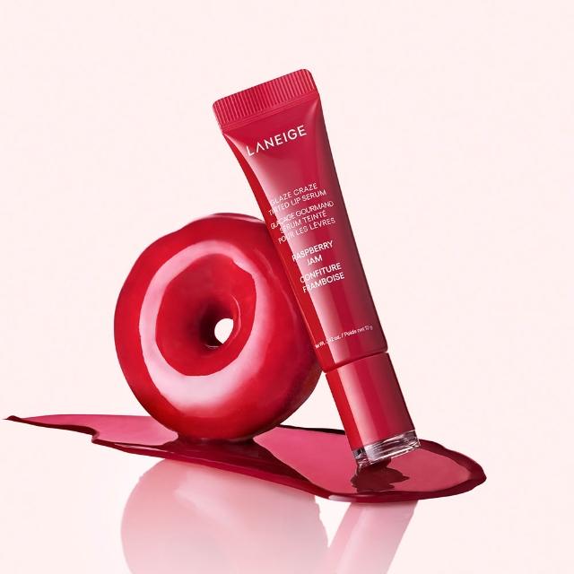 【LANEIGE 蘭芝】官方直營 甜甜圈澎潤水唇釉 12g(唇釉 唇膏 唇蜜)