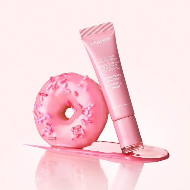 【LANEIGE 蘭芝】官方直營 甜甜圈澎潤水唇釉 12g(蘭芝 唇釉 唇膏 唇蜜)