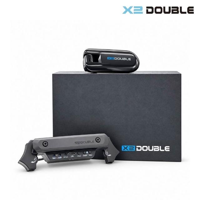 【X2 DOUBLE】X2 木吉他雙系統拾音器 充電式／原音共振雙倍力（民謠 貝斯 無線 錄音 加振 音孔 麥克風）