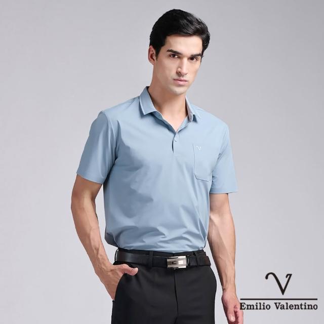 【Emilio Valentino 范倫鐵諾】男款 polo衫 短袖商務休閒 有口袋POLO衫男士上衣 吸排涼感/舒適棉 男(多款)