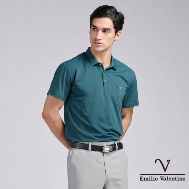 【Emilio Valentino 范倫鐵諾】男款 polo衫 短袖商務休閒 有口袋POLO衫男士上衣 吸排涼感/舒適棉 男(多款)