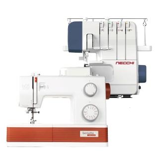 13836758 OL 【bernette】b05 CRAFTER 機械式高轉速縫紉機+ NECCHI NL11C 萬用拷克機