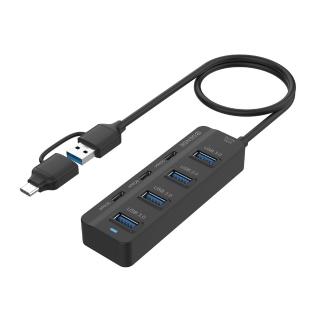 【ESENSE 逸盛】4A+3C 7 Port USB3.0集線器743