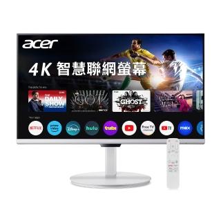 【Acer 宏碁】DA271K 27型 4K 16:9 60Hz 智慧聯網螢幕(喇叭/旋轉/高低升降/傾斜//4ms/Type-C)