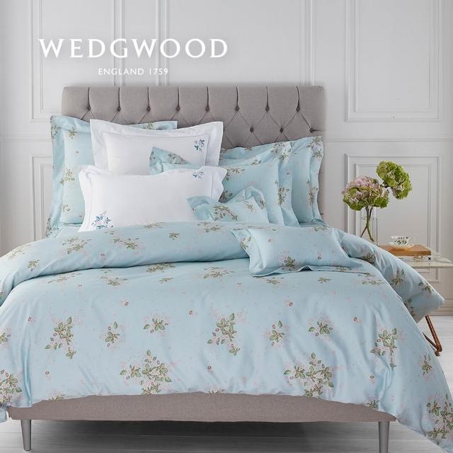【WEDGWOOD】100%天絲印花 兩用被床包枕套四件組 加大任選｜60支300織