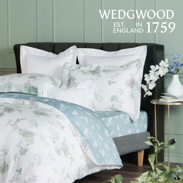 【WEDGWOOD】100%天絲印花 兩用被床包枕套四件組 加大任選｜60支300織