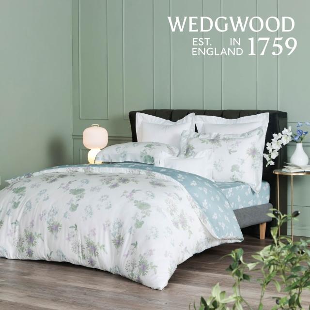 【WEDGWOOD】100%天絲印花 兩用被床包枕套四件組 特大任選｜60支300織