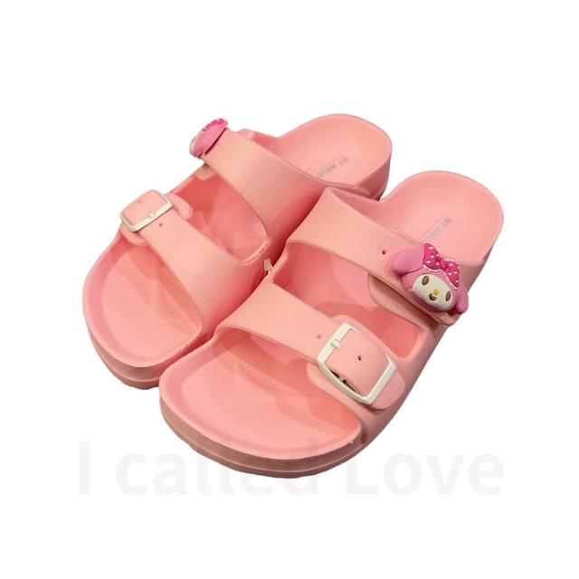 【SANRIO 三麗鷗】現貨 兒童酷洛米 大耳狗 美樂蒂 立體扣拖鞋(輕量防水 可調式拖鞋 三麗鷗 台灣製)