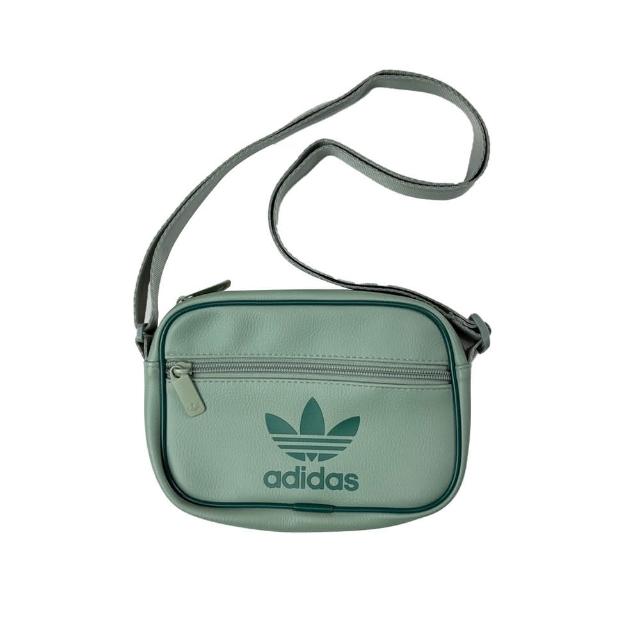 【adidas 愛迪達】三葉草Adidas 薄荷綠 小包 包包 拉鍊口袋 愛迪達 側背包(1397 BE3)
