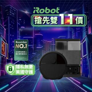 【iRobot】Roomba Plus 405 Combo 全能旋風掃拖機器人(自動集塵/洗布風乾自潔/雙旋轉拖布/70倍吸力)