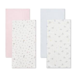 13883079 OL 【奇哥】比得兔 純棉紗布澡巾 29x59cm 2入(沐浴巾 拍嗝巾 紗布巾 口水巾)