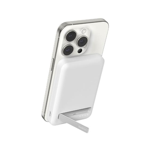 【BELKIN】BoostCharge Pro Qi2 磁吸無線充電行動電源5000mAh-黑/白/藍(BPD006)