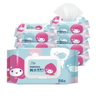 【朵舒】momocoX虎姑婆和他的朋友 加蓋純水柔濕巾(80抽/84抽/24包/箱/mo選/台灣製)