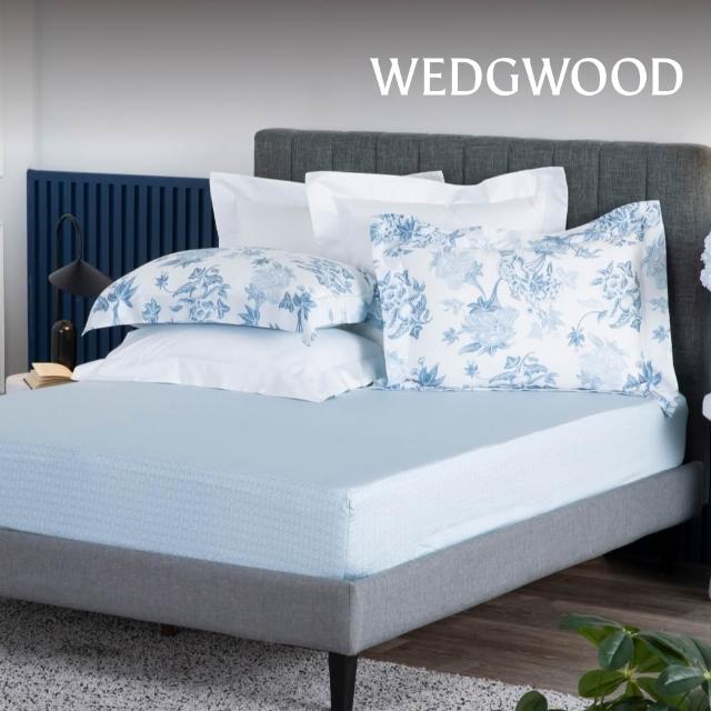 【WEDGWOOD】經典印花床包枕套三件組 加大(天絲/純棉任選)