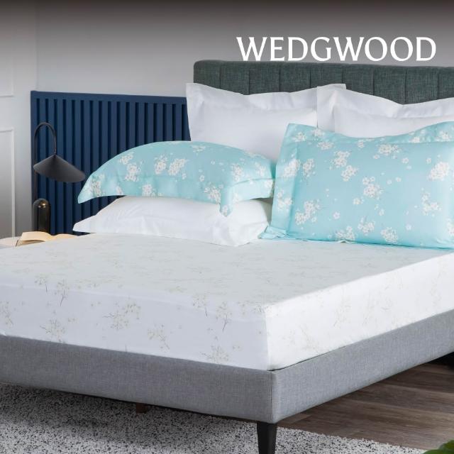 【WEDGWOOD】經典印花床包枕套三件組 加大(天絲/純棉任選)