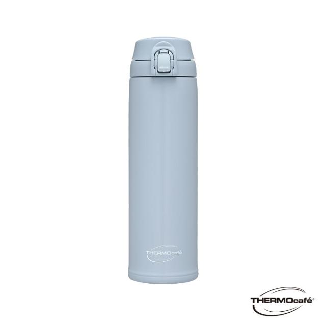 【THERMOS 膳魔師】超值2入_不鏽鋼輕量彈蓋保溫瓶500ml+凱菲保溫瓶600ml(JNR-501/502+JCL-600XT)