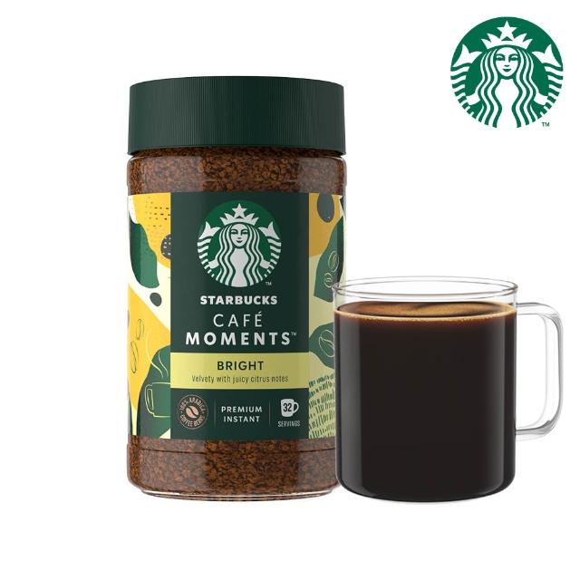 【STARBUCKS 星巴克】CAFE MOMENTS 星時刻特選即溶咖啡-明亮/輕柔兩罐組(夏季冰咖啡)