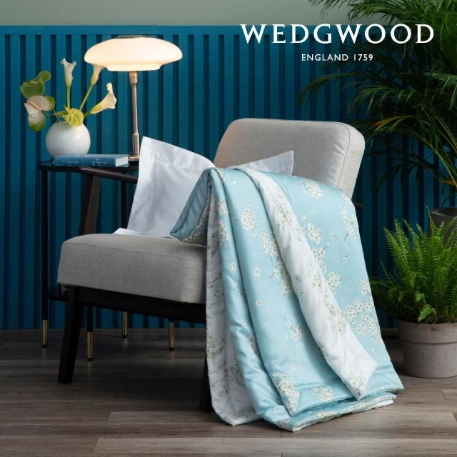 【WEDGWOOD】100%天絲印花 海藻蠶絲涼被薄被四季被(單人150x195cm｜300織百貨款)