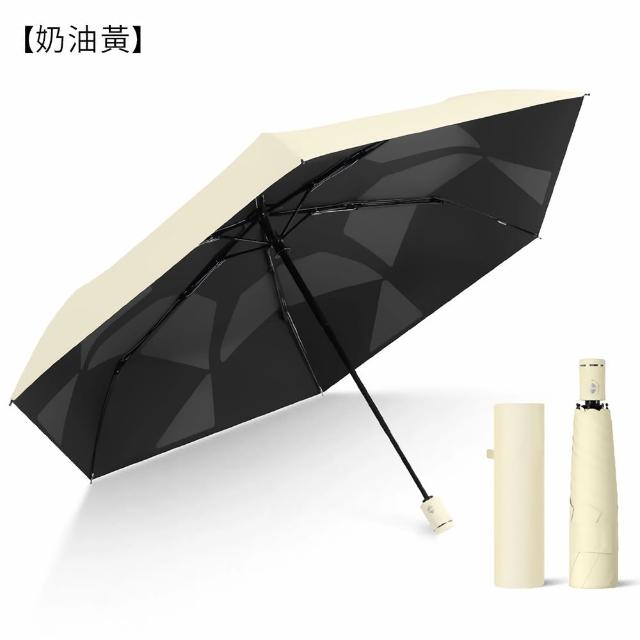 【Coloxy】2入 記憶完美瞬收防曬傘 傘面不皺 UPF50+黑膠遮陽超輕量自動傘 快速捲收迷你傘 摺疊晴雨傘