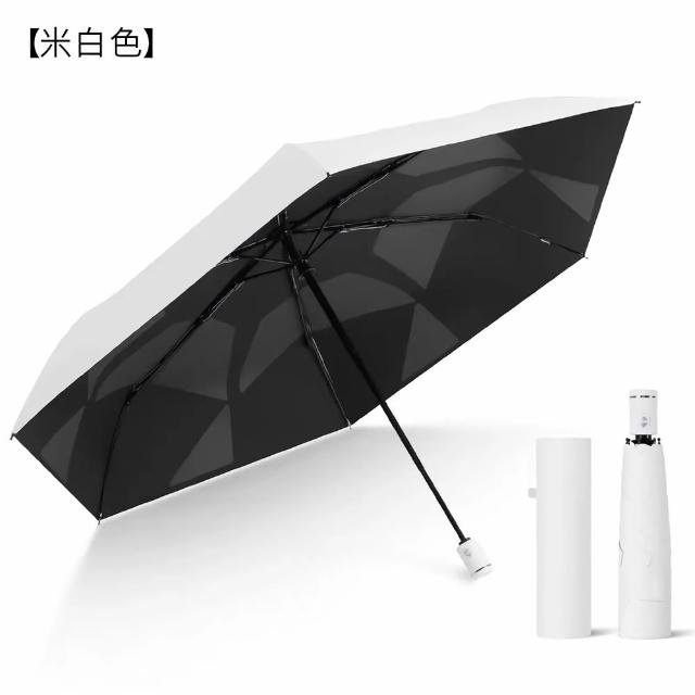 【Coloxy】2入 記憶完美瞬收防曬傘 傘面不皺 UPF50+黑膠遮陽超輕量自動傘 快速捲收迷你傘 摺疊晴雨傘