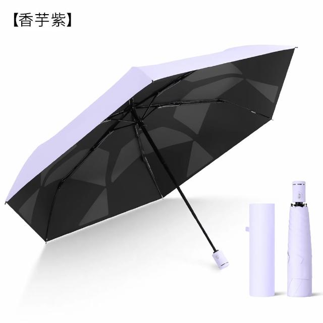 【Coloxy】2入 記憶完美瞬收防曬傘 傘面不皺 UPF50+黑膠遮陽超輕量自動傘 快速捲收迷你傘 摺疊晴雨傘
