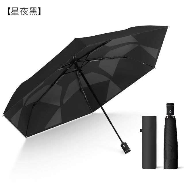 【Coloxy】2入 記憶完美瞬收防曬傘 傘面不皺 UPF50+黑膠遮陽超輕量自動傘 快速捲收迷你傘 摺疊晴雨傘