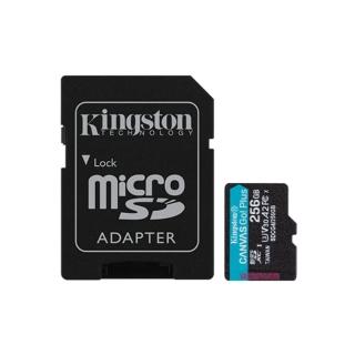 【Kingston 金士頓】Canvas Go!Plus microSD 256GB/200MB/s 記憶卡(SDCG4/256GB)