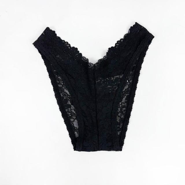 【Victoria Secret】維多利亞的秘密 VICTORIA SECRET V形內褲 情趣 性感 蕾絲透視 花朵蕾絲(1442)