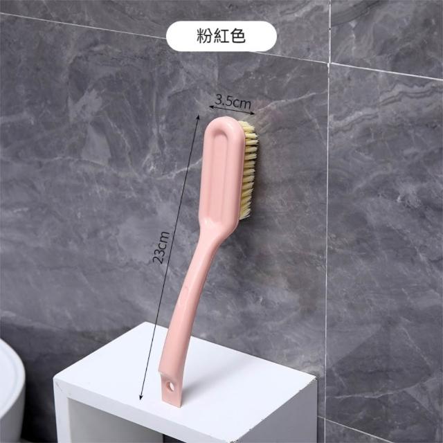【茉家】馬卡龍色系長柄可壁掛鞋刷(1入)