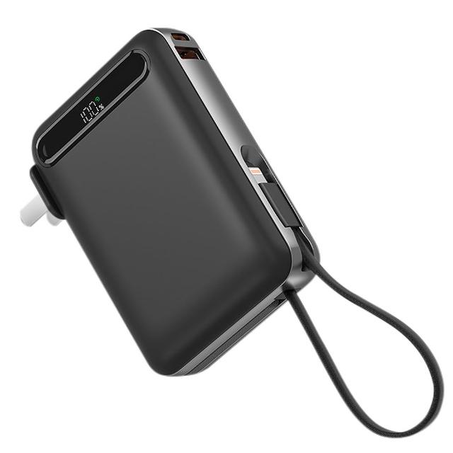 HANG AC2 自帶插頭 10000mAh 行動電源 22.5W三合一 PD QC快充