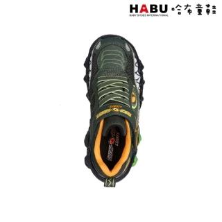 【HABU 哈布童鞋】SKECHERS 男童系列 中童 恐龍 燈鞋 400121L0LV(Skech-O-Saurus Light 2.0)