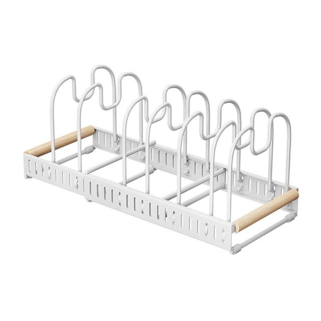 【kitchen 收納公式】可伸縮鍋具鍋蓋收納架(鍋蓋收納架 鍋具收納架 餐盤收納 廚房收納 碗盤收納 置物架)