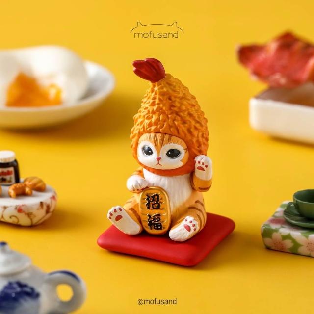 【YENDAR 研達】貓福珊迪 招財公仔(鯊魚/炸蝦)