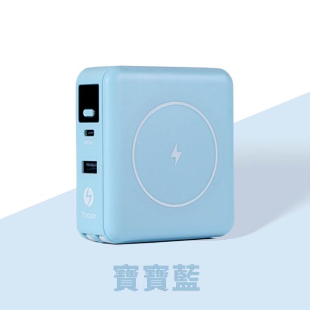 不含AC插頭 台灣製 白沙屯媽祖 10000mAh行動電源(36.5Wh 磁吸無線充 PD快充 自帶線)