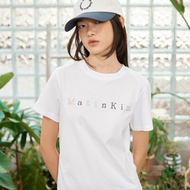 【MATIN KIM】官方旗艦 女版 貼紙造型短袖T恤 女短袖 女上衣(多款任選)