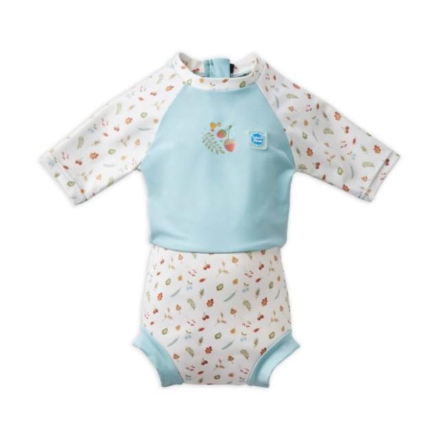 【Splash About 潑寶】嬰兒 尿布褲 連身 防曬 抗UV-森林小橡果(嬰兒泳褲)