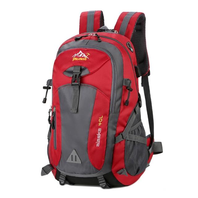 【Starshop】輕量戶外徒步登山後背包 40L 大容量雙肩包 旅行背包 休閒書包 露營收納包(可掛登山