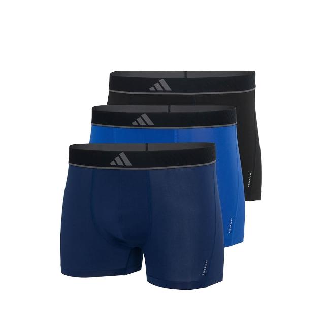 【adidas 愛迪達】男內褲 3件組 親膚柔棉 快乾吸濕 抗菌除臭內褲任選(四角內褲 平口內褲 運動內褲)
