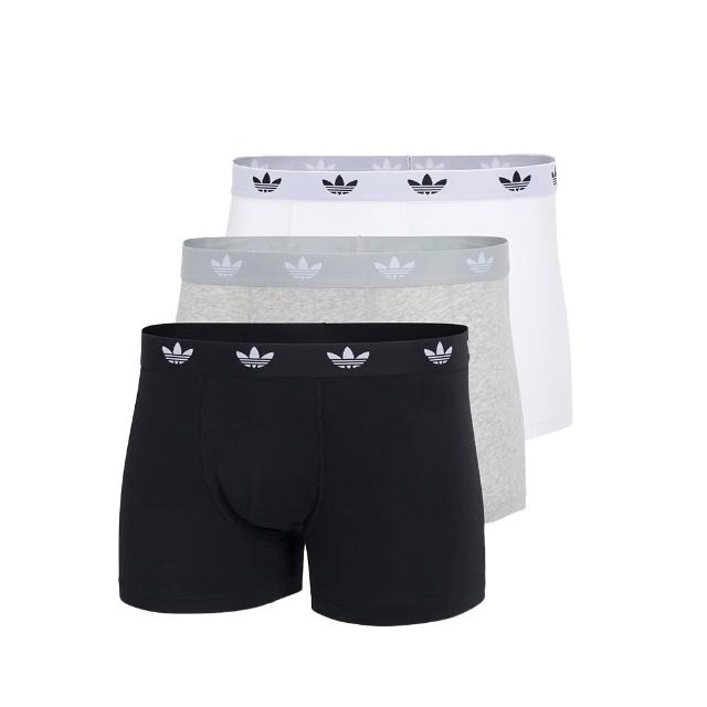 【adidas 愛迪達】男內褲 3件組 親膚柔棉 快乾吸濕 抗菌除臭內褲任選(四角內褲 平口內褲 運動內褲)