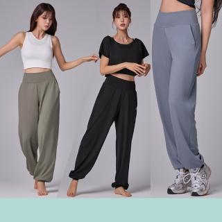 【STL】現貨  韓國瑜伽 Belly 350 Loosefit 涼感 塑腰 女 運動機能長褲 寬鬆 慢跑 束口褲(多色)