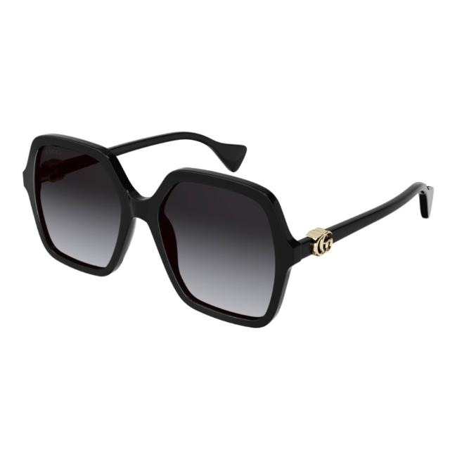 【GUCCI 古馳】雙G LOGO 經典膠框抗UV太陽眼鏡組合(禮物／送禮首選 GG1071S、GG1072SA、GG1073SK)