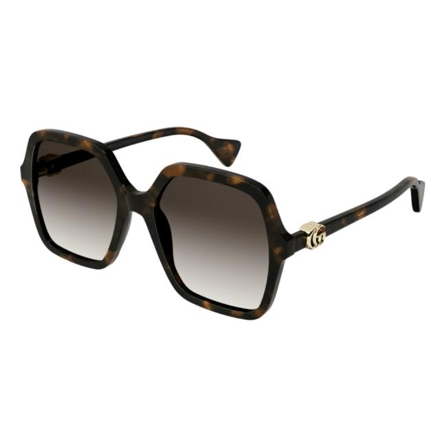 【GUCCI 古馳】雙G LOGO 經典膠框抗UV太陽眼鏡組合(禮物／送禮首選 GG1071S、GG1072SA、GG1073SK)