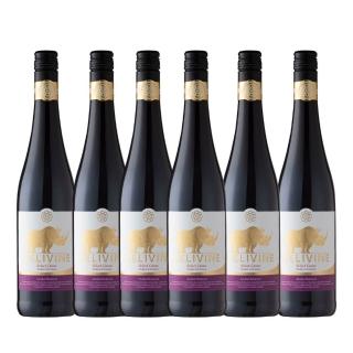 【DELIVINE 德易喝】精選無酒精紅酒 750ml × 6入(風味飲・犀牛・零酒精・葡萄酒脫醇)