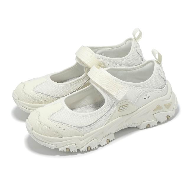 【SKECHERS】休閒鞋 D Lites Hiker-Navolato 女鞋 米 魔鬼氈 瑪莉珍鞋 山系(180211-CRW)