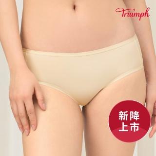 【Triumph 黛安芬】內褲 輕盈包覆 平口褲/高腰褲/中腰褲/低腰褲 棉質/舒適/透氣/無痕(多款選)
