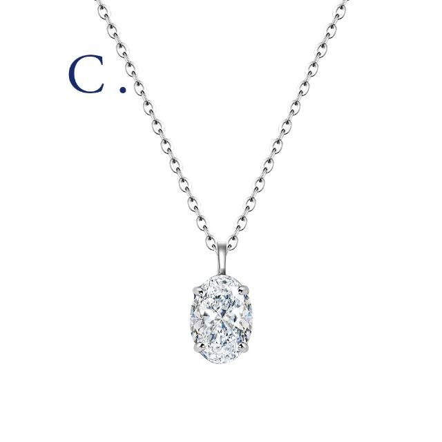 【IS DIAMOND】買一送一 IGI 1克拉鉑金台 D/ VS1 鑽石項鍊/手鍊 任選(培育鑽石) 送50分鑽石線戒