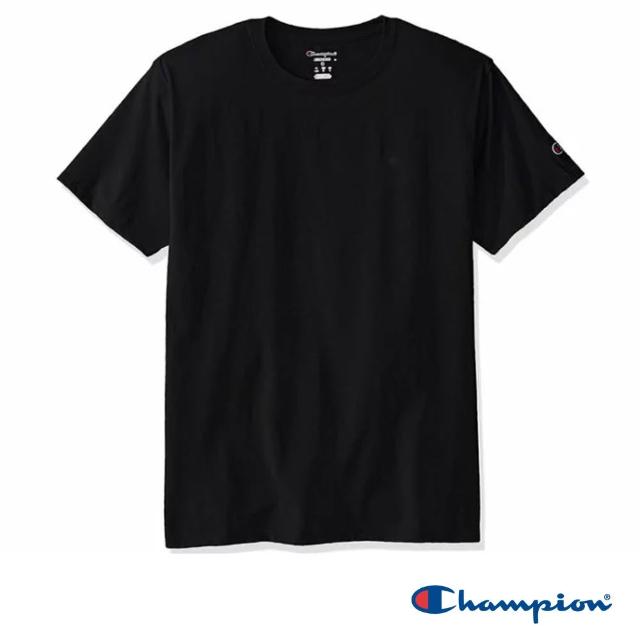 【Champion】官方直營 買一送一 男女款-素面LOGO短袖上衣Tee(選任二入組)