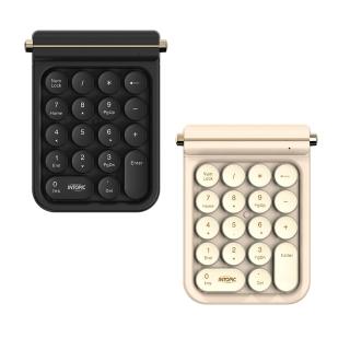 【INTOPIC】KBW-N107 2.4GHz復古無線數字鍵盤(無線/支援WIN與Ｍac作業系統)