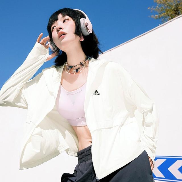 【adidas 愛迪達】防曬連帽外套 UPF 抗UV 薄外套 寬鬆 女款(多款任選)