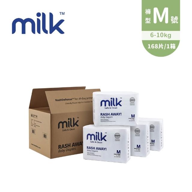 【milk】鎖水芯牛奶尿布 褲型 M-XXL-多款任選(2箱組)